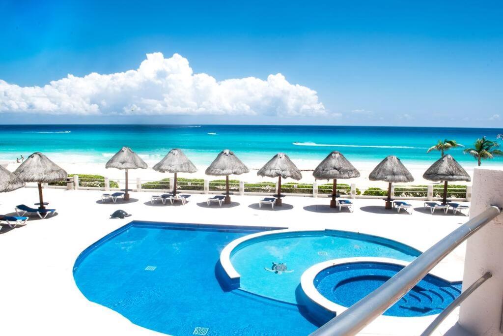 Ocean View Apartment, Best Beach Area, 3 Bedrooms Cancún Exteriör bild